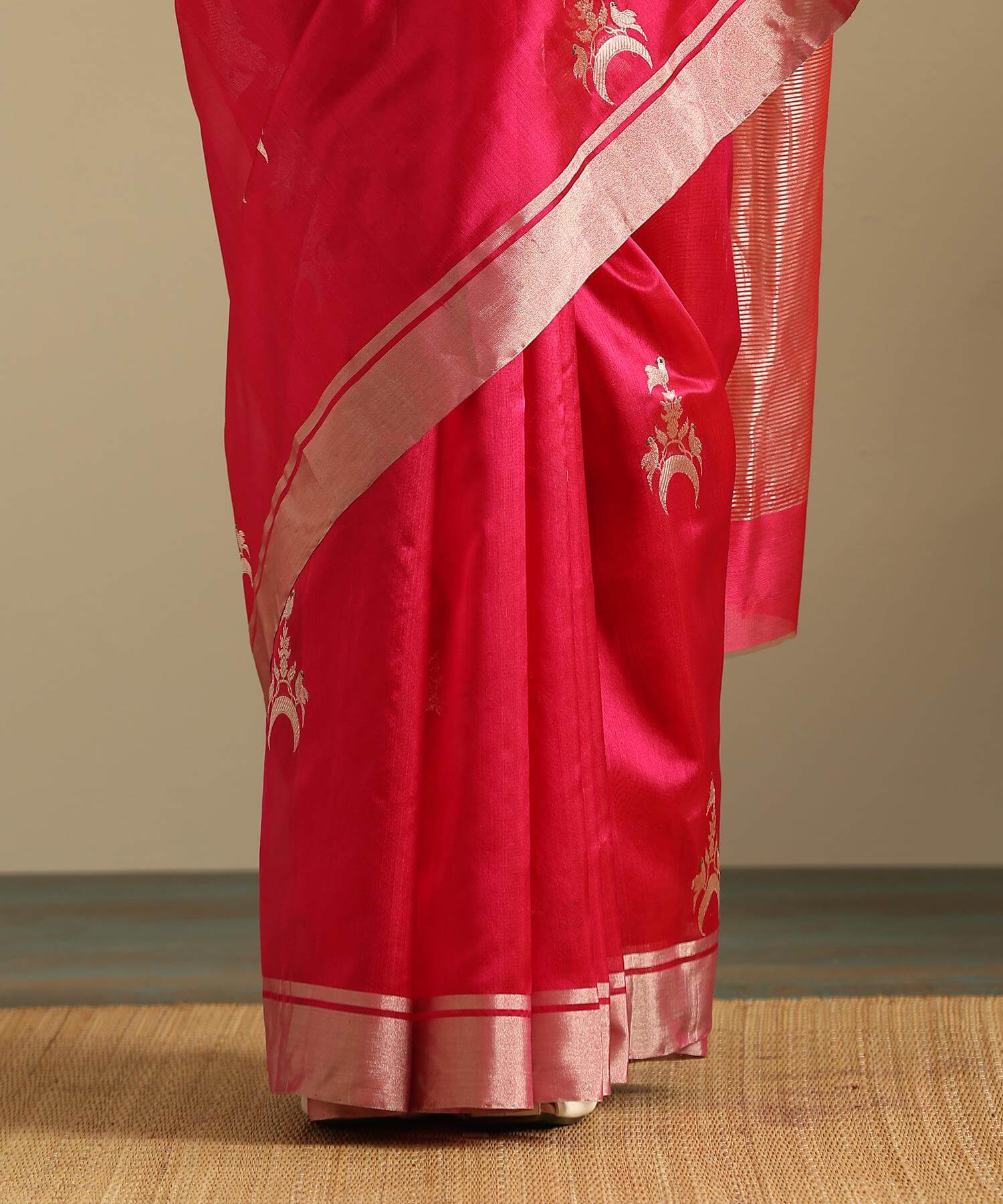 Chanderi Silk Saree Weaverstory PSWY23SRN16292