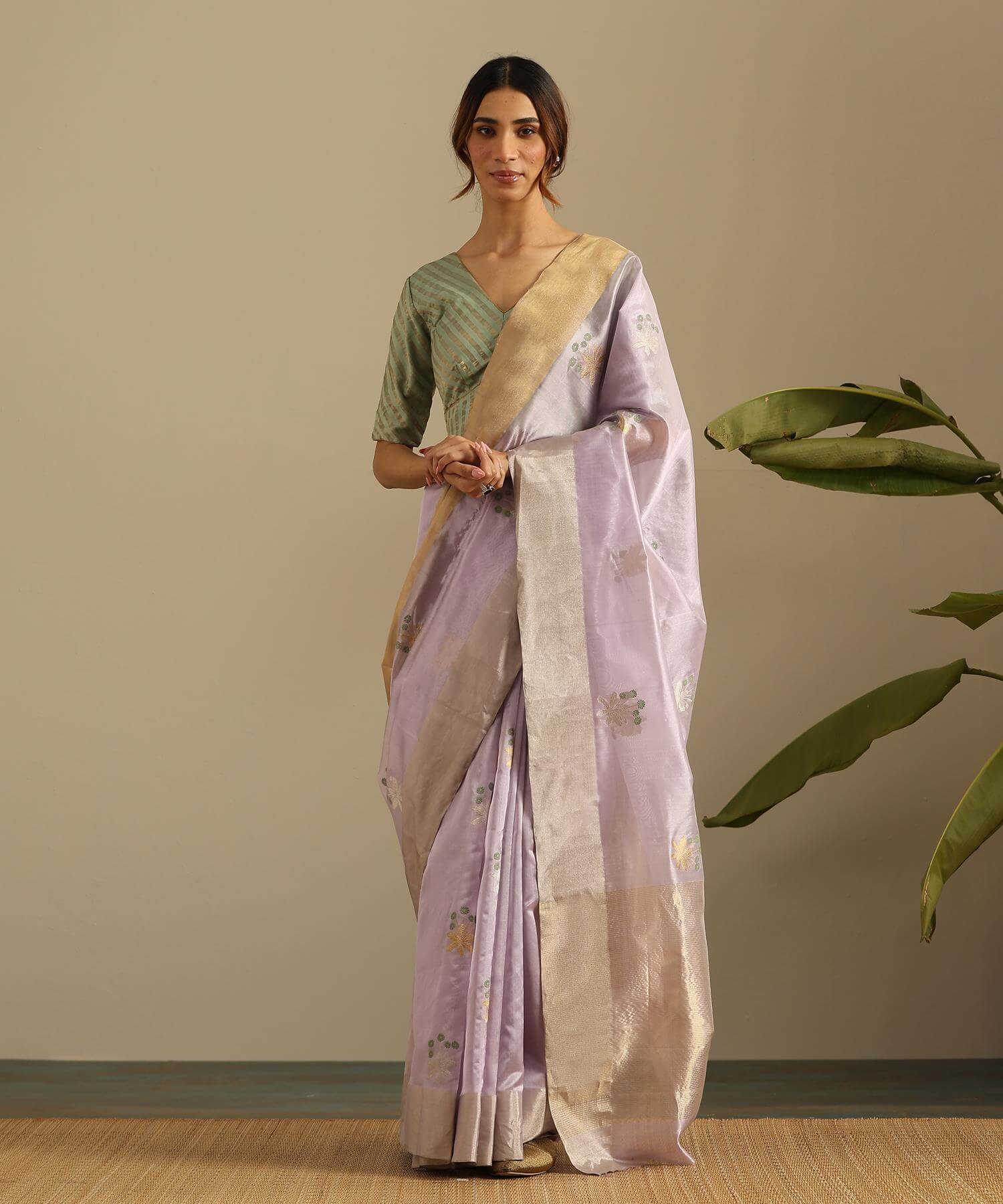 Chanderi Silk Saree  Weaverstory PSWY23SRN16288