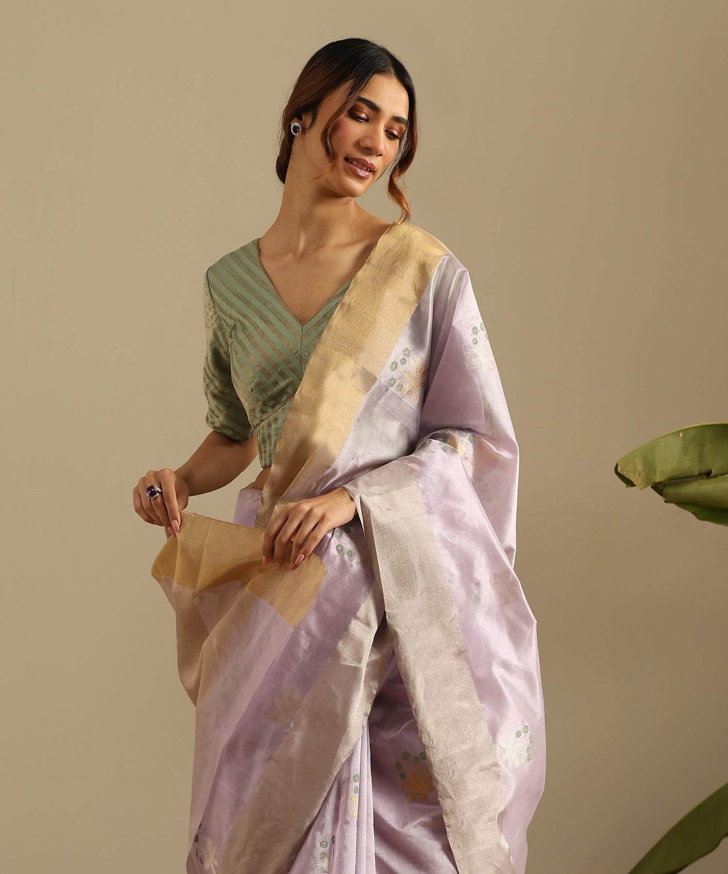 Chanderi Silk Saree  Weaverstory PSWY23SRN16288