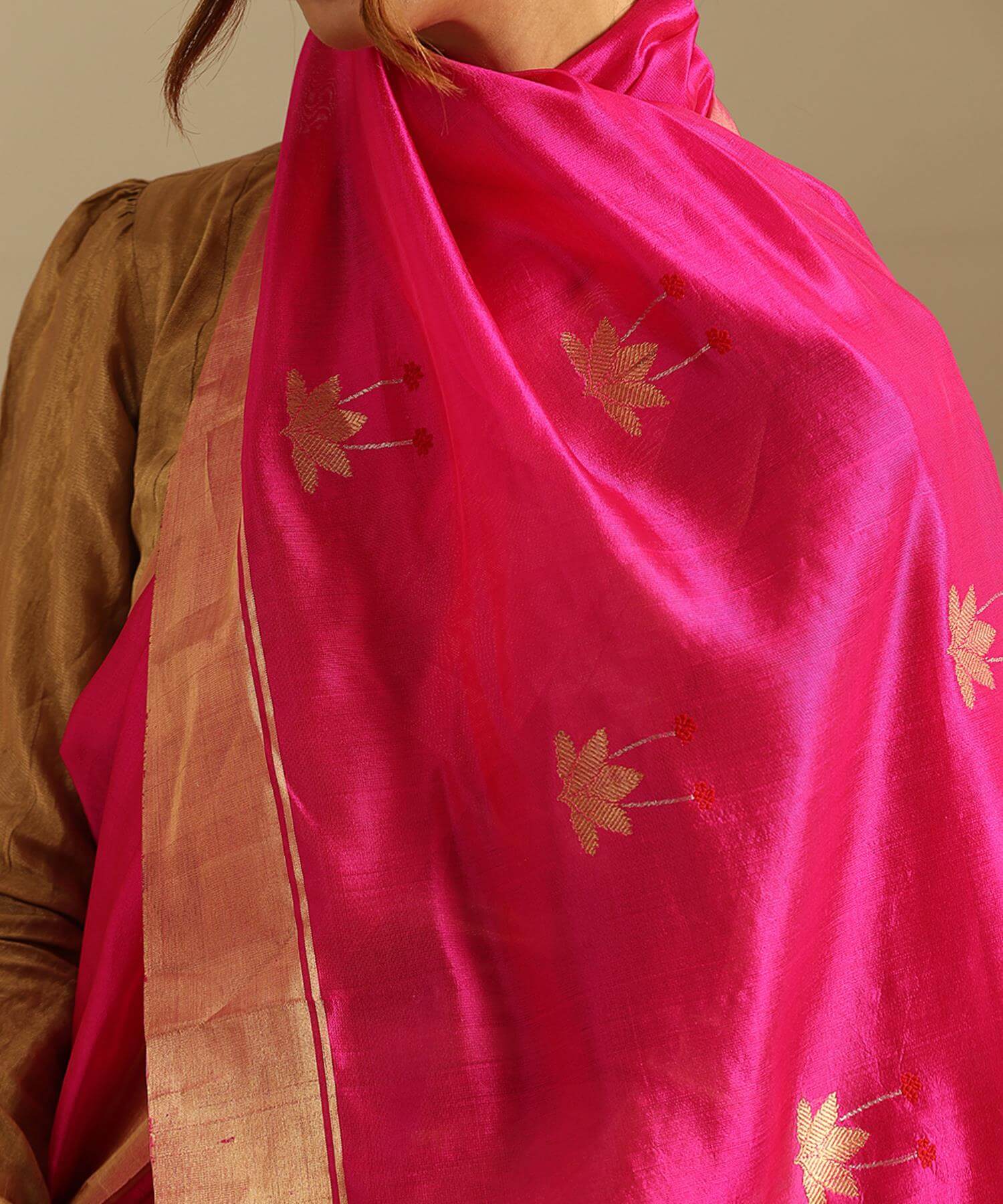 Chanderi Silk Saree PSWY23SRN16310