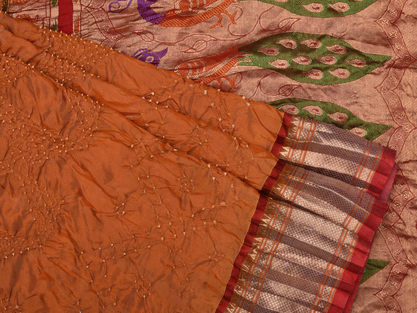 Bandhani Paithani Silk Saree by Ghanshyam Sarode PSGS28BN0375