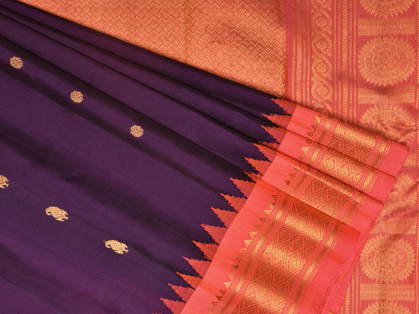 Gadwal Silk Saree by Ghanshyam Sarode PSGS28G0340