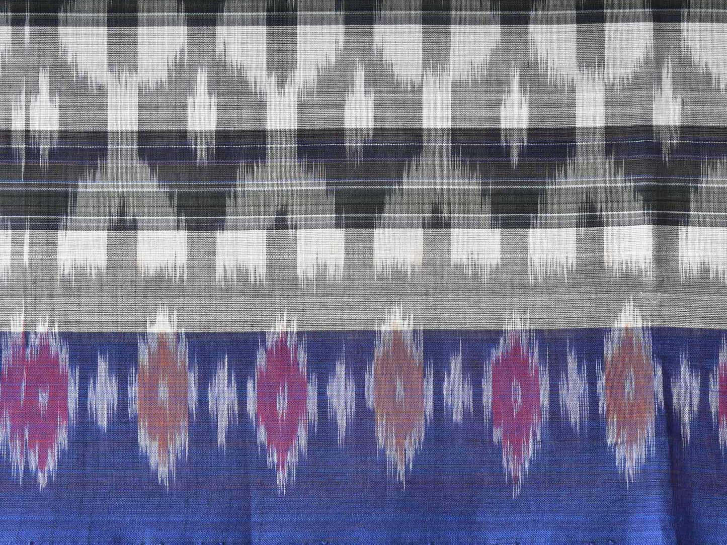 Pochampally Ikat Cotton Saree by Ghanshyam Sarode PSGS28I0798