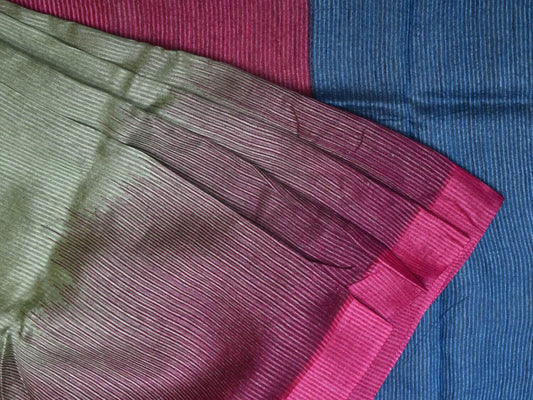 Ghanshyam Sarode Ikat Tussar Silk Saree PSGS28O0437