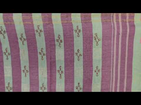 Hand Embroidery Tussar Cotton Saree by Kalakriti Weaves PSKL340065