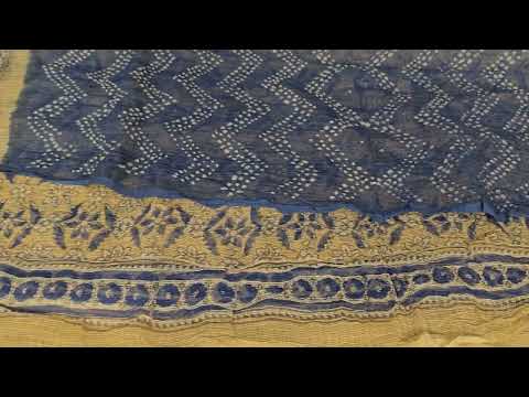 Kota Doria Saree  Bandhani || Ajrakh by Chakor PSCK260295