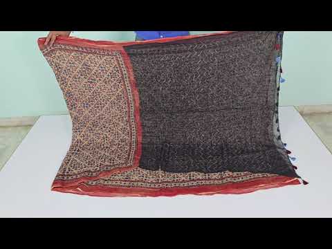 Bandhani/Ajrakh Kota Doria Saree by Chakor PSCK260292