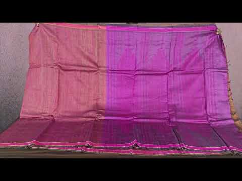 Bhagalpur Tussar Silk Saree by Kalakriti Weaves PSKL340047