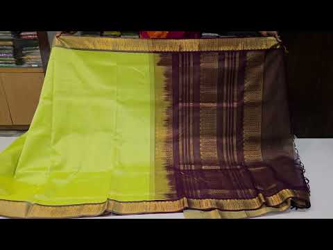 Nine And A Half Yards Silk Cotton Saree by Shreenivas silks PSSR014636