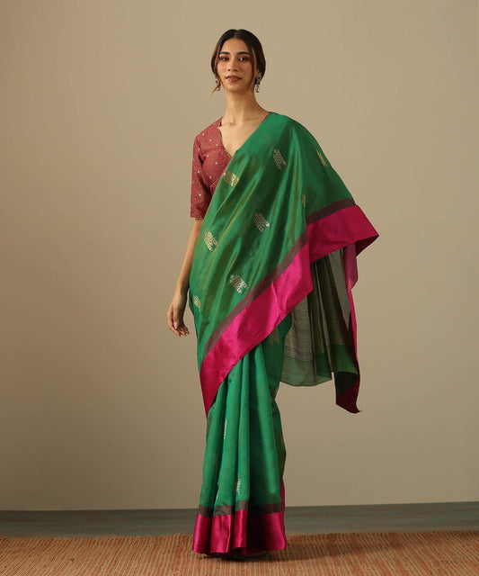 Weaverstory Chanderi Silk Saree PSWY23SRN16235