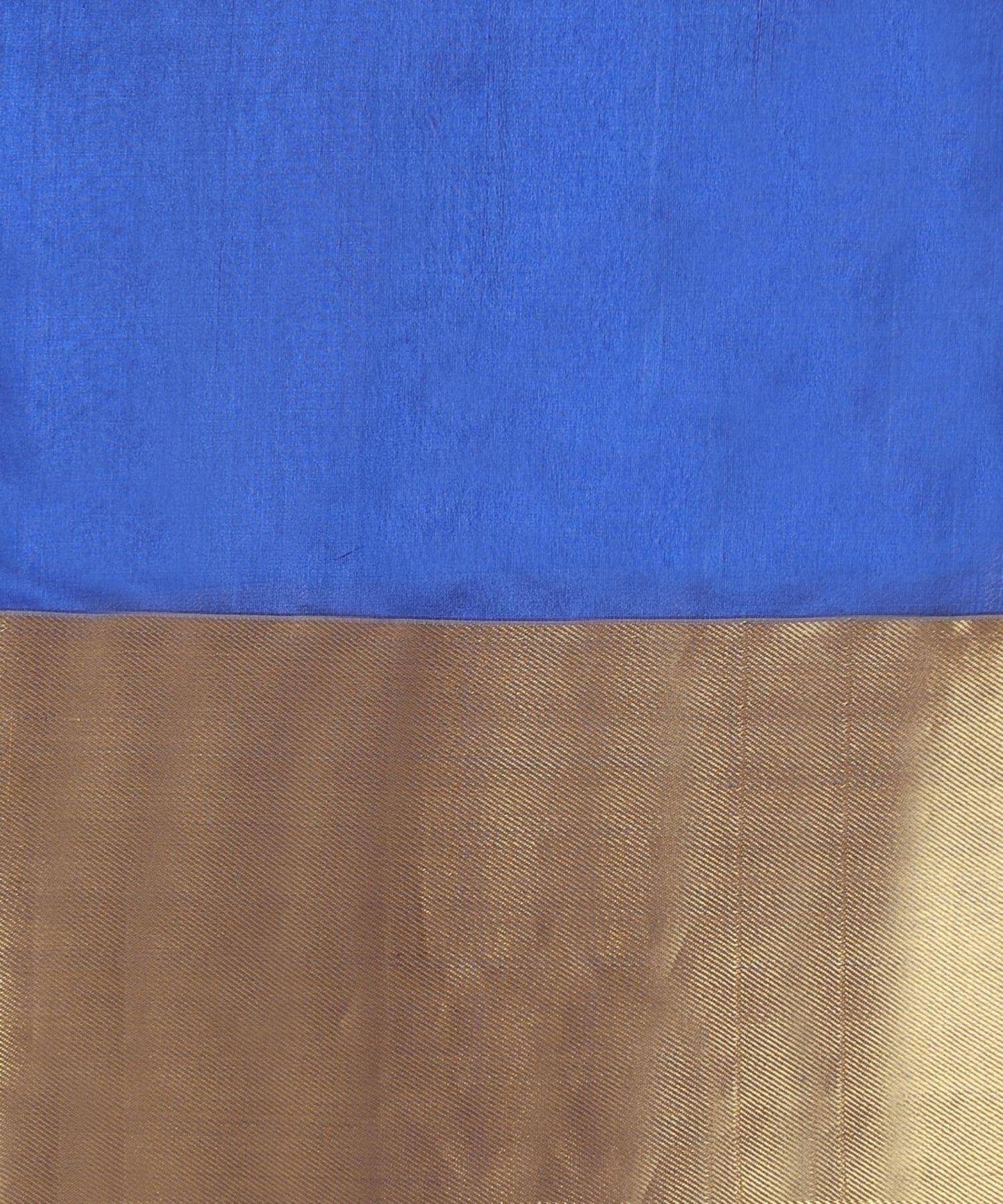 Pure Banarasi Blue Chanderi Silk Sarees || Weaverstory  PSWY23SRN16277