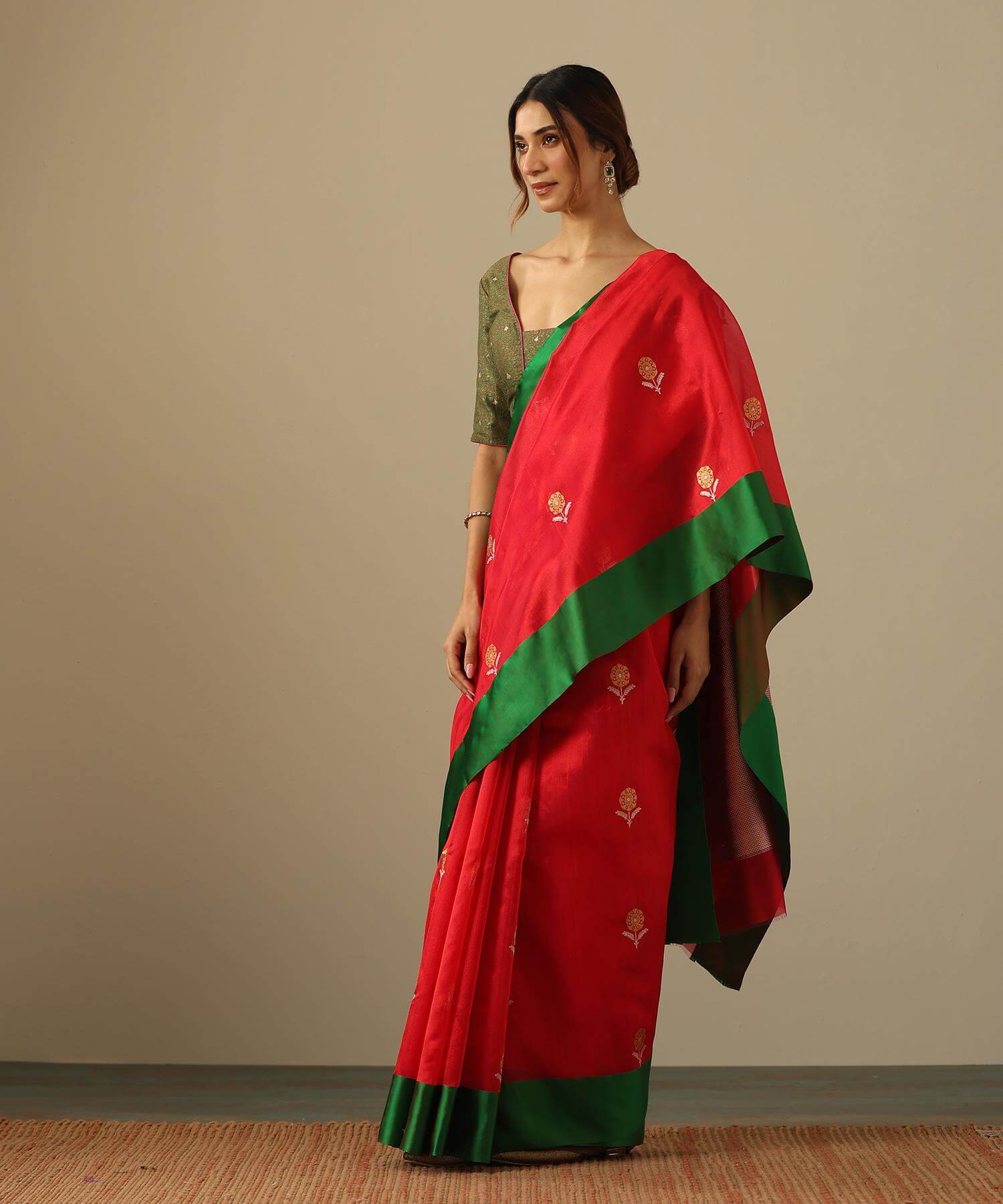 Weaverstory Chanderi Silk Saree PSWY23SRN16259