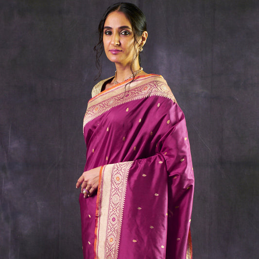 Katan Silk saree by Weaver Story PSWY23SRN1661