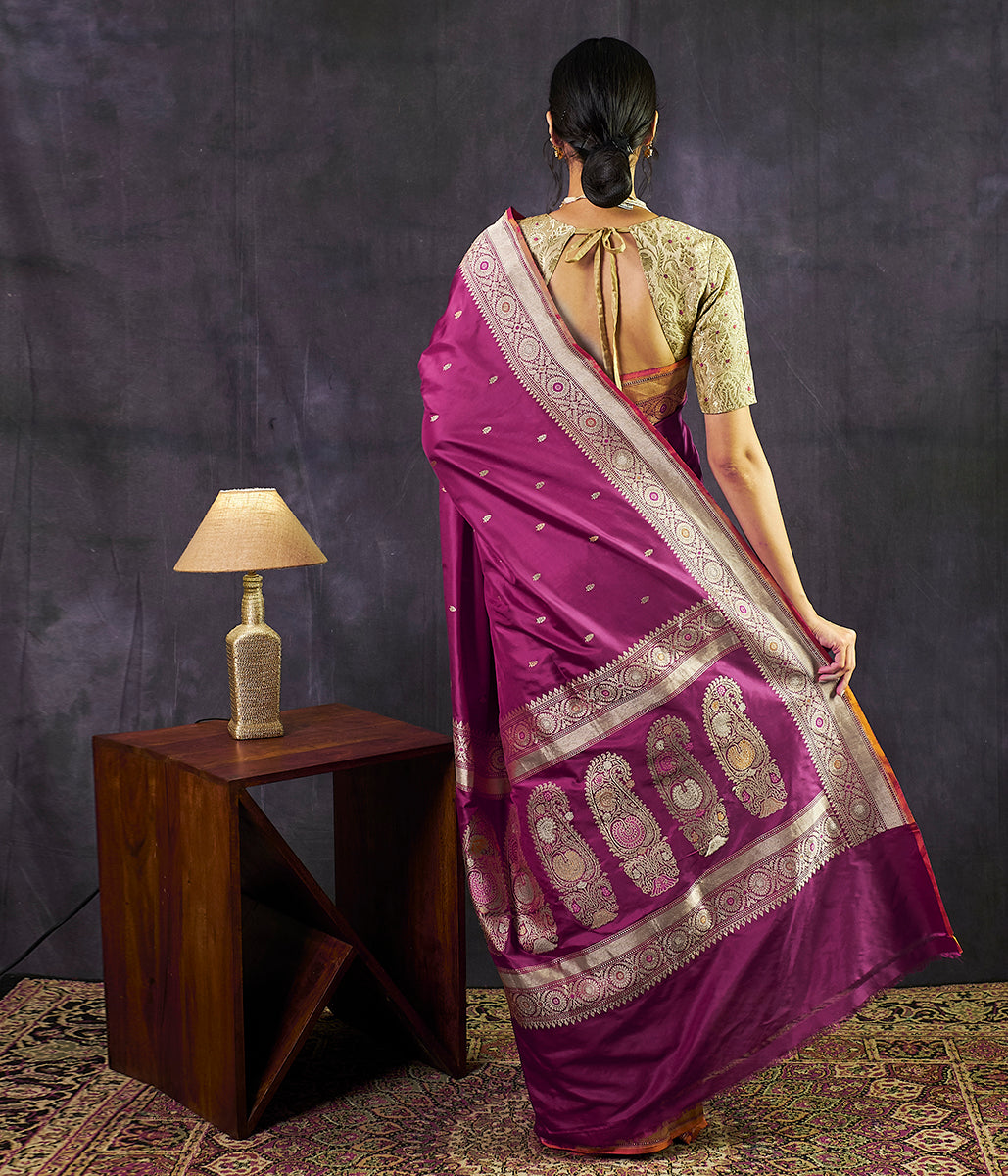 Weaverstory Katan Silk saree PSWY23SRN1661