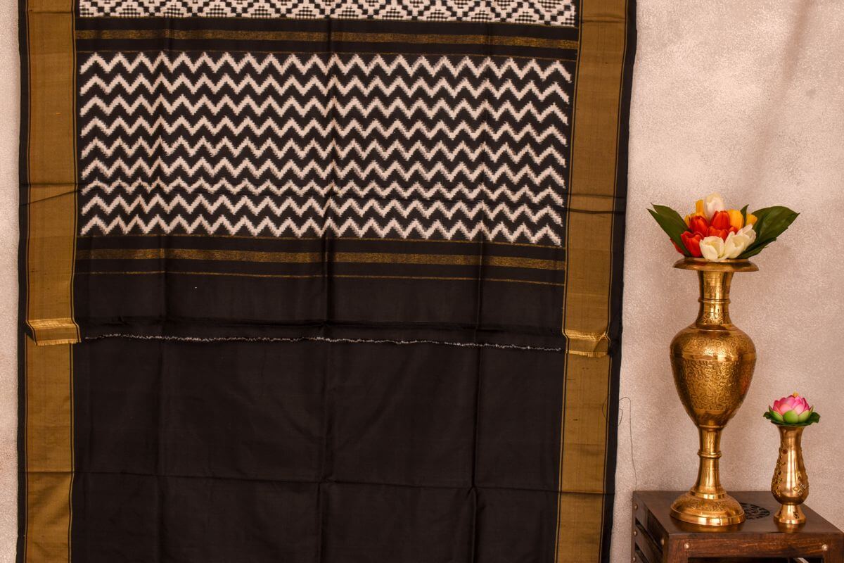 Ikkat Pochampally silk saree Indo fabric PSIF060074