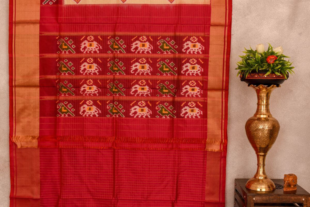 Pochampally Ikat silk saree  PSIF060056