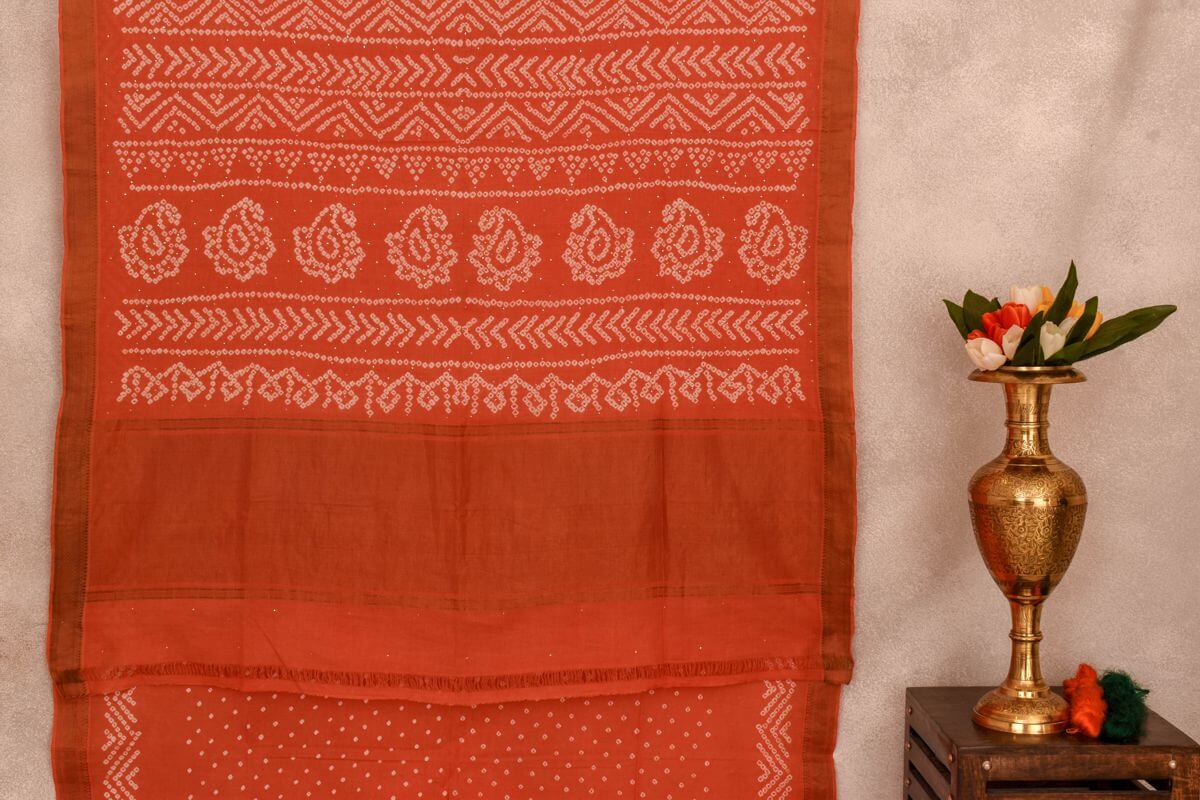 Chakor Bandhani Mangalgiri cotton saree PSCK260029