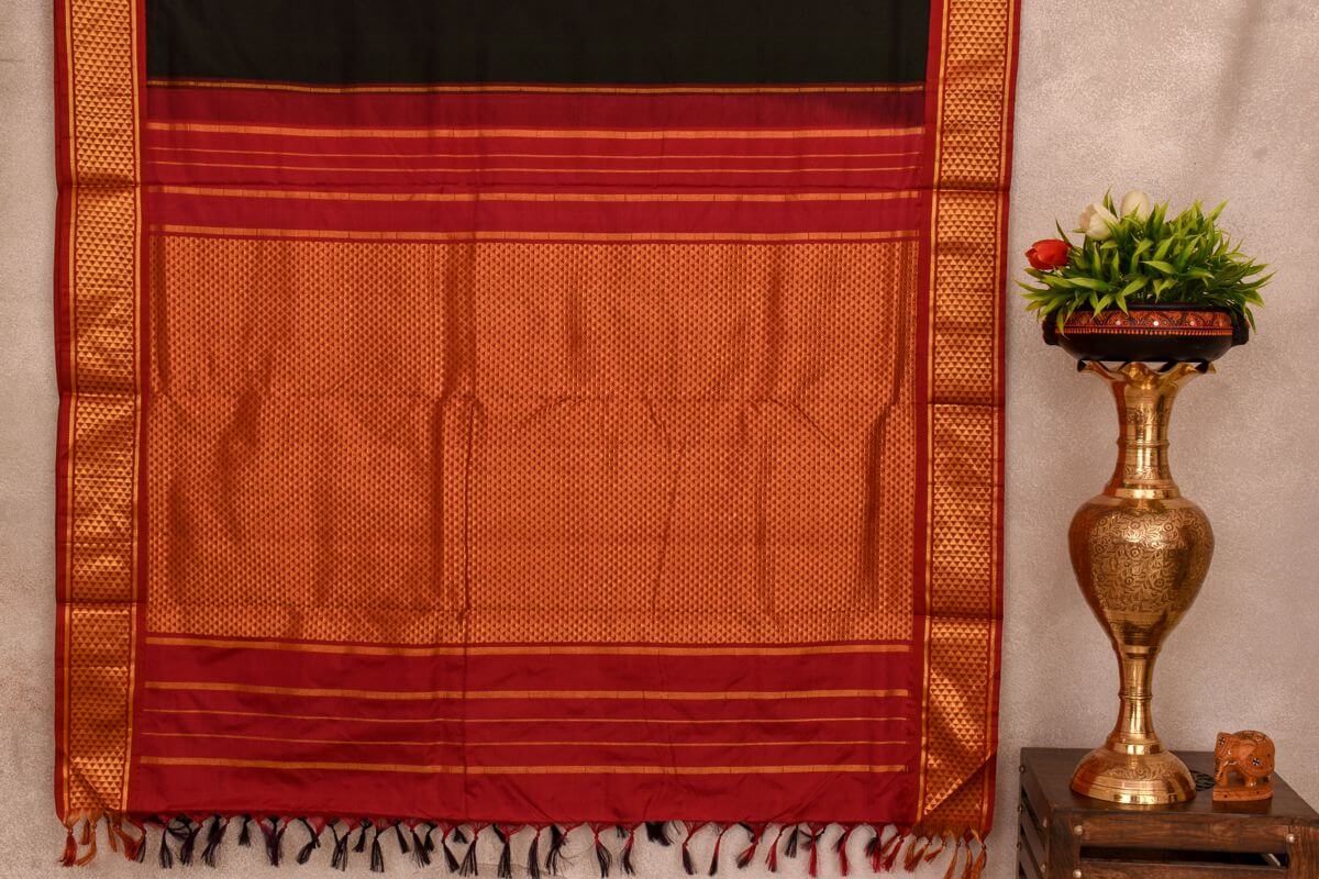 9 Yards Saree Iyer Iyengar Checked Design Madisaar Indian Traditional Sari