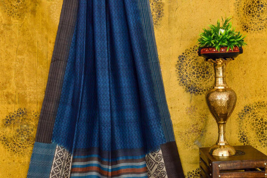 Tussar silk sarees Weavers studio PSWS140014