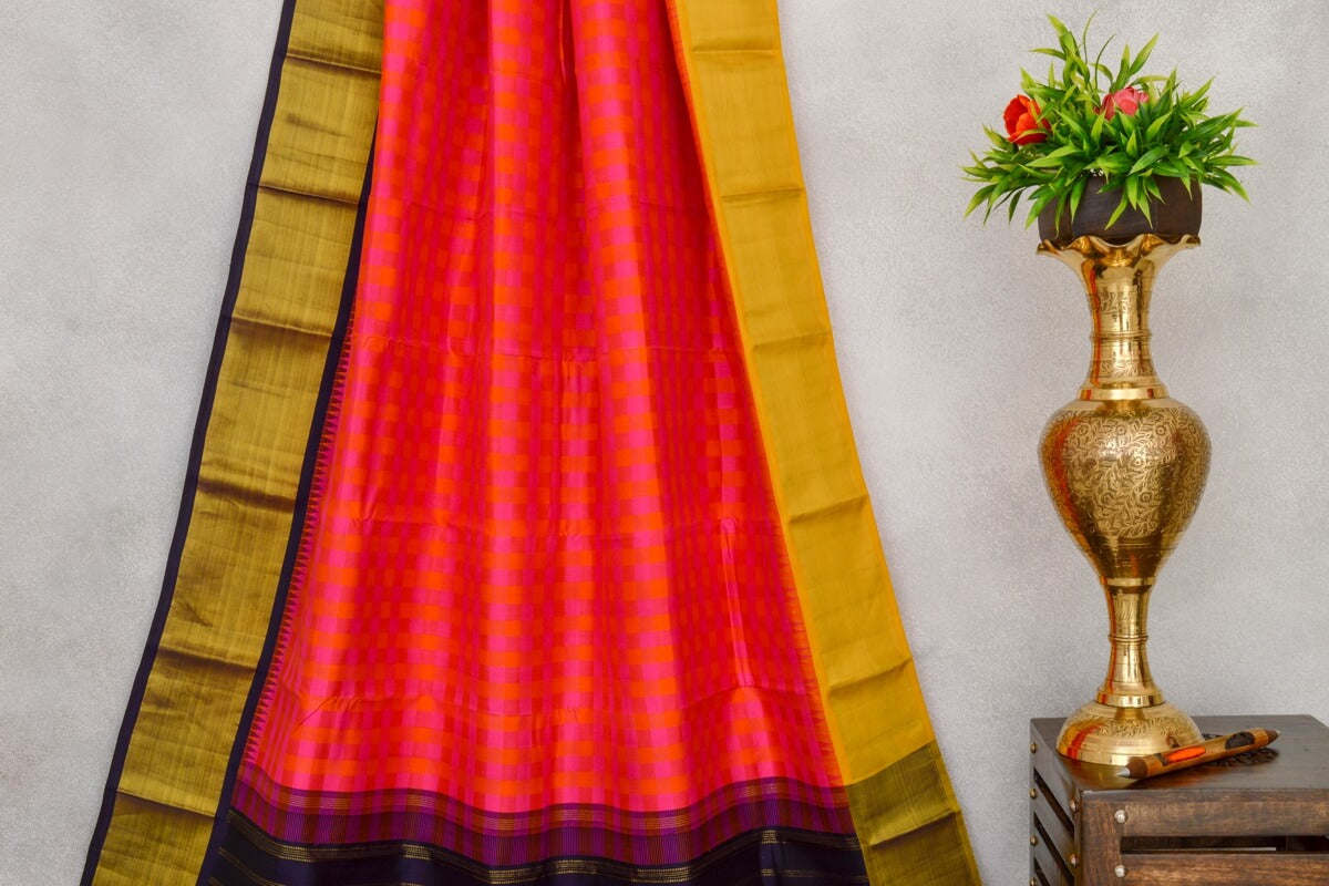 Handwoven Mahalakshmi Mantra Ikkat Silk Sambalpuri Saree - Seerat