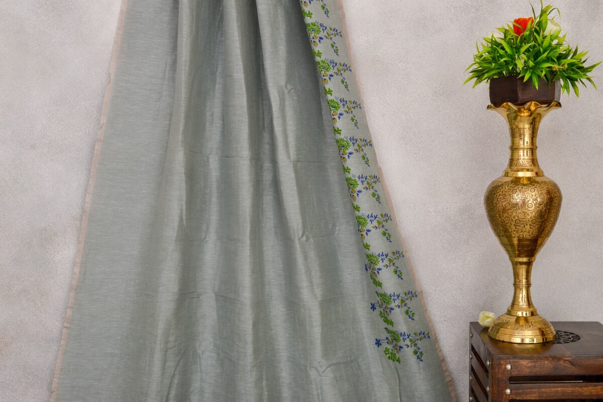 Coorv designs linen saree PSCO110019